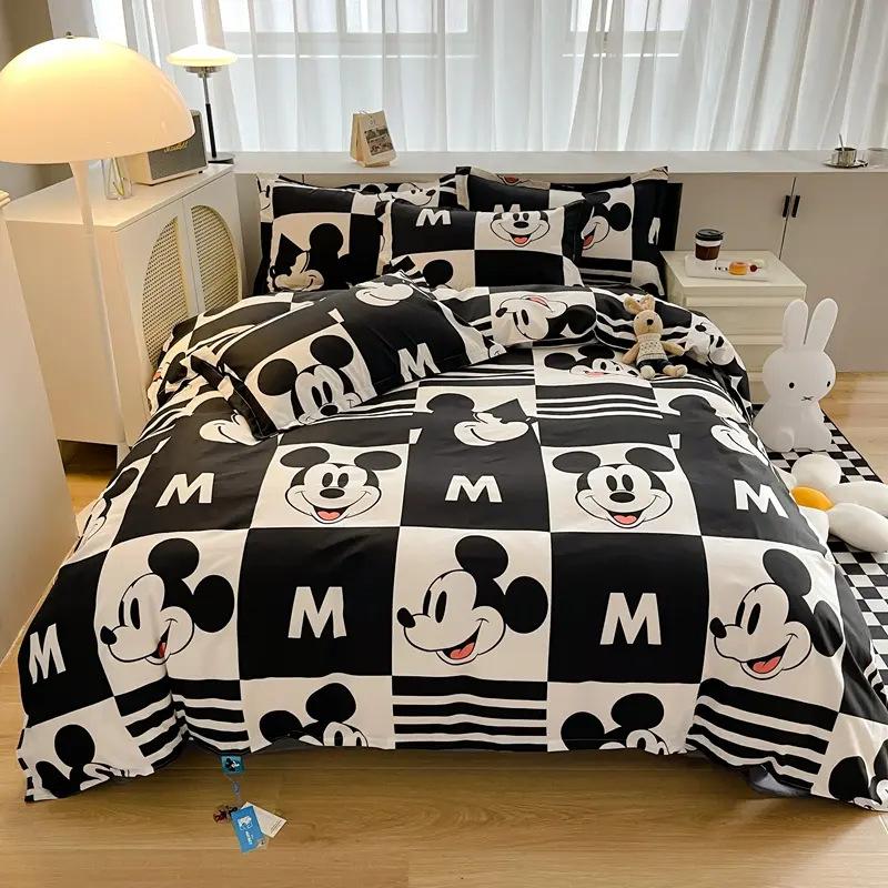 🛏️ 迪士尼印花四件套 |⚫⚪ 黑白米奇 🖤🤍