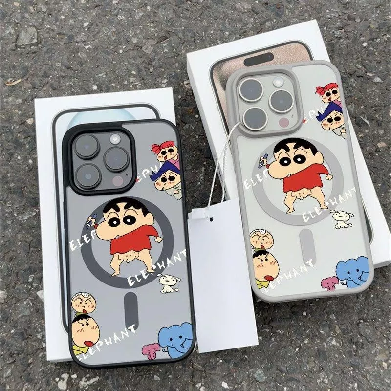 📱 屁屁偵探出動！小新磁吸手機殼
