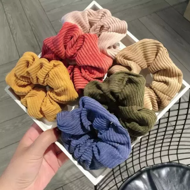 🎀 甜美奶霜感🌈絨布髮圈
