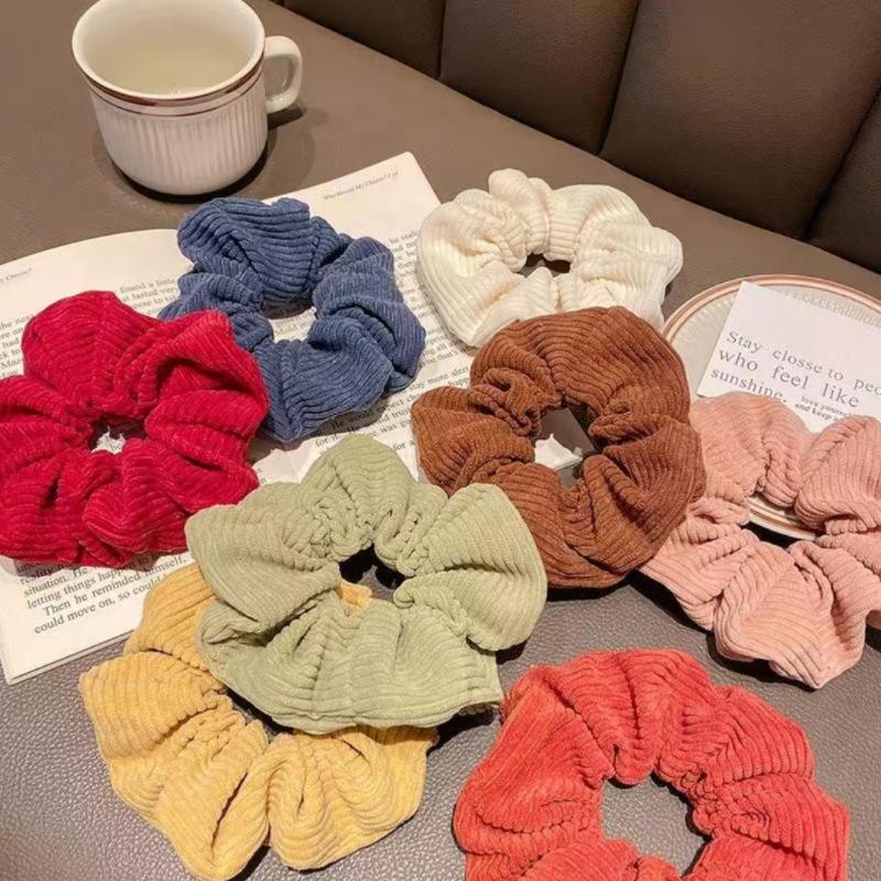 🎀 甜美奶霜感🌈絨布髮圈