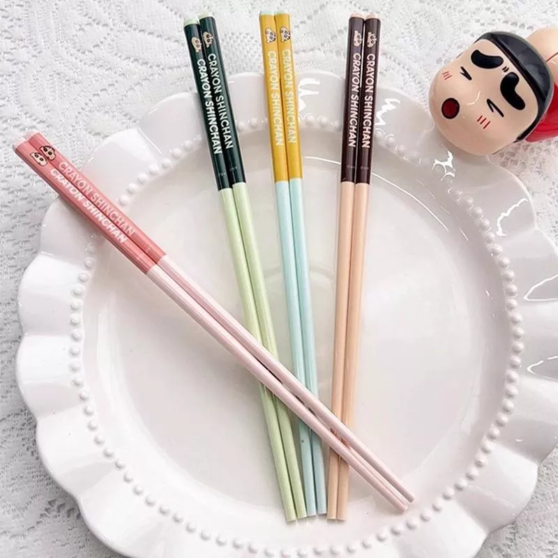 🥢蠟筆小新陶瓷筷子｜可愛登場 🍱|1組4雙