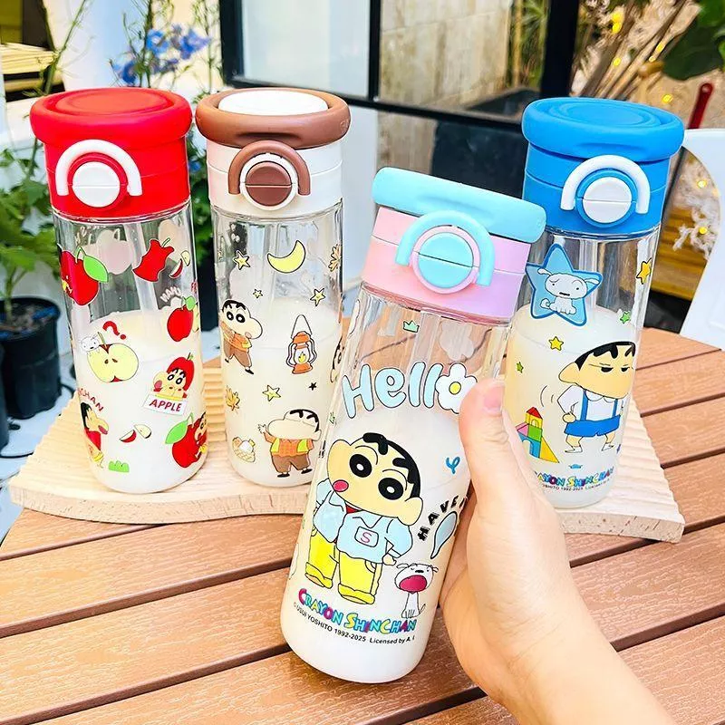 🎒蠟筆小新雙飲吸管杯・610ml🍼✨
