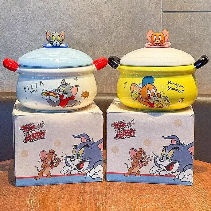 🍜 湯姆貓與傑利鼠泡麵碗（附造型蓋）