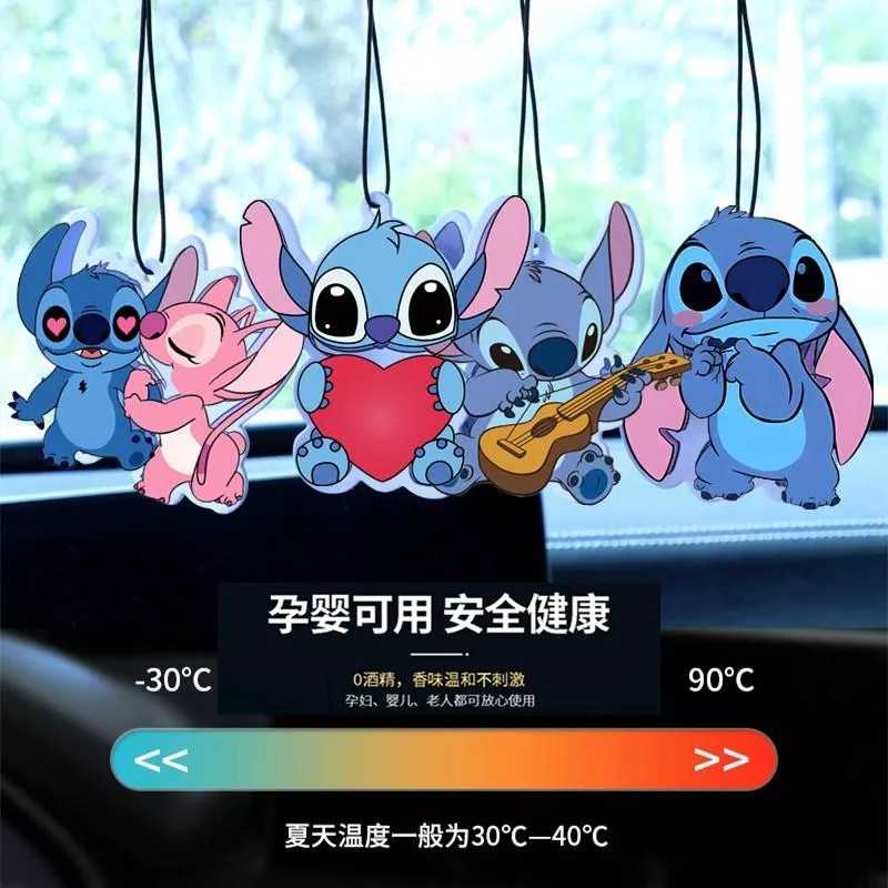 🚗💨史迪仔造型車載香片｜車用香氛掛飾【5片組】