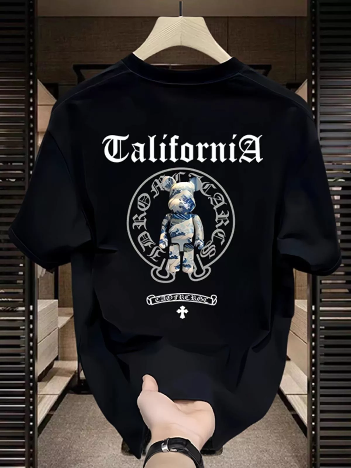 🎯California熊印花潮T