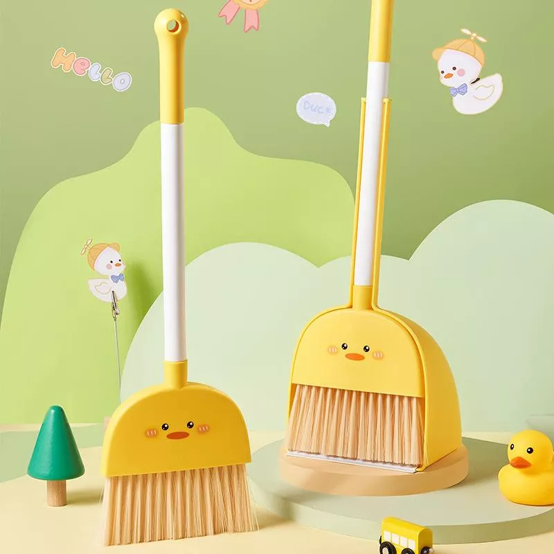 🧹✨ 萌趣迷你掃把簸箕組｜孩子也愛上的清掃好幫手