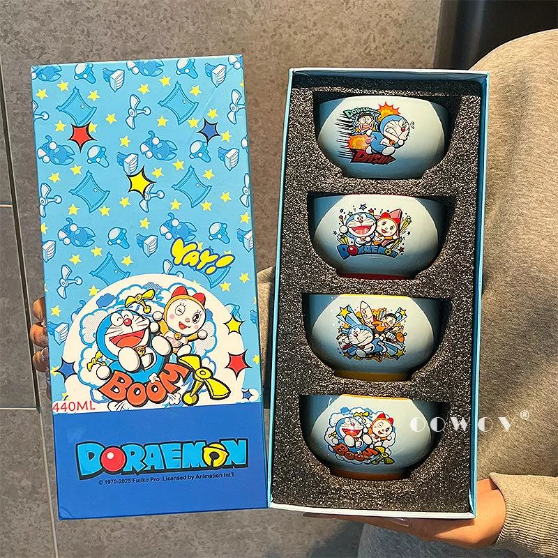 🎉哆啦A夢 440ML 陶瓷碗禮盒（4入）