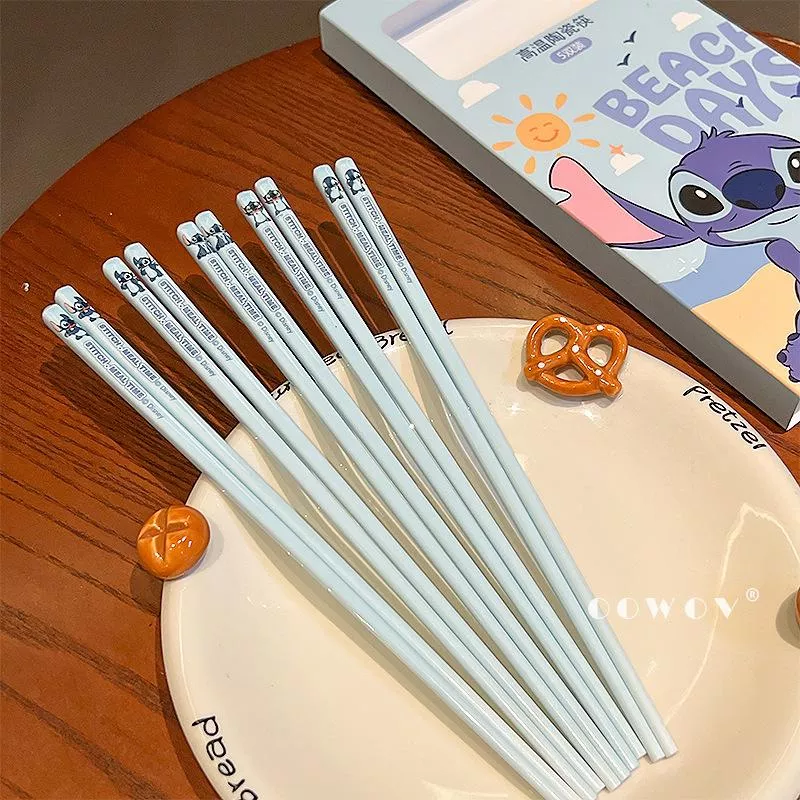 🩵 史迪仔高溫陶瓷筷 5 雙禮盒組