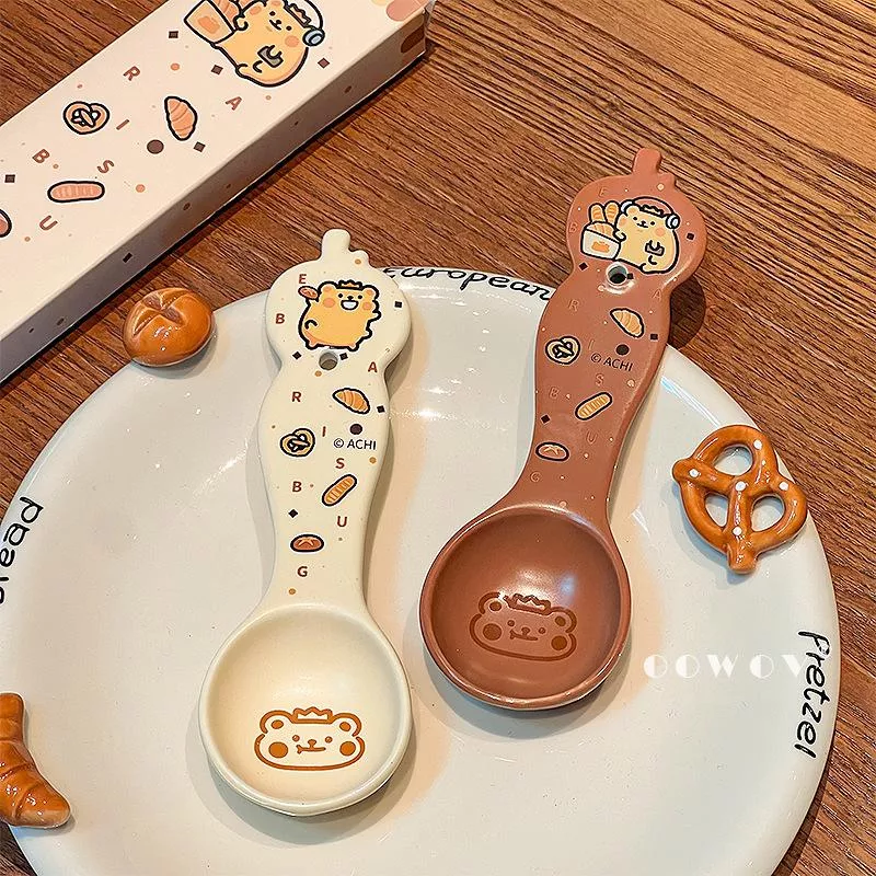 🐻 小熊烘焙陶瓷勺｜高顏值卡通湯勺🍞