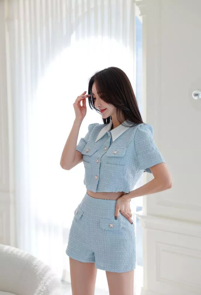 oannu口袋夾克+oannu花呢短褲