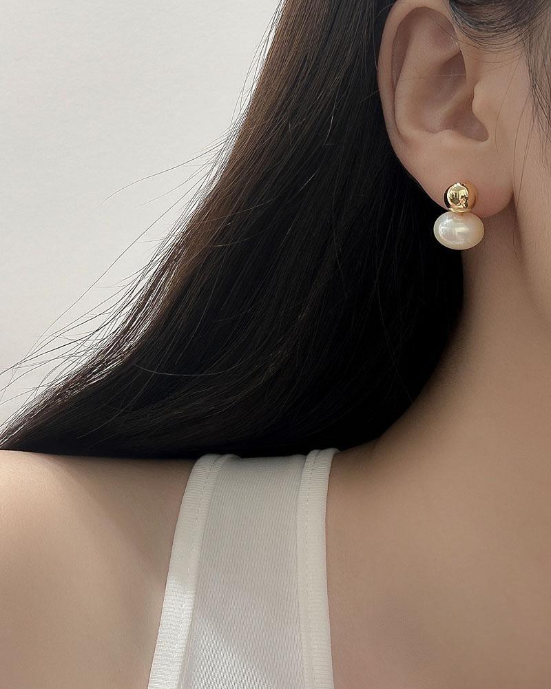 月澄｜Mabé Pearl Glow．耳環