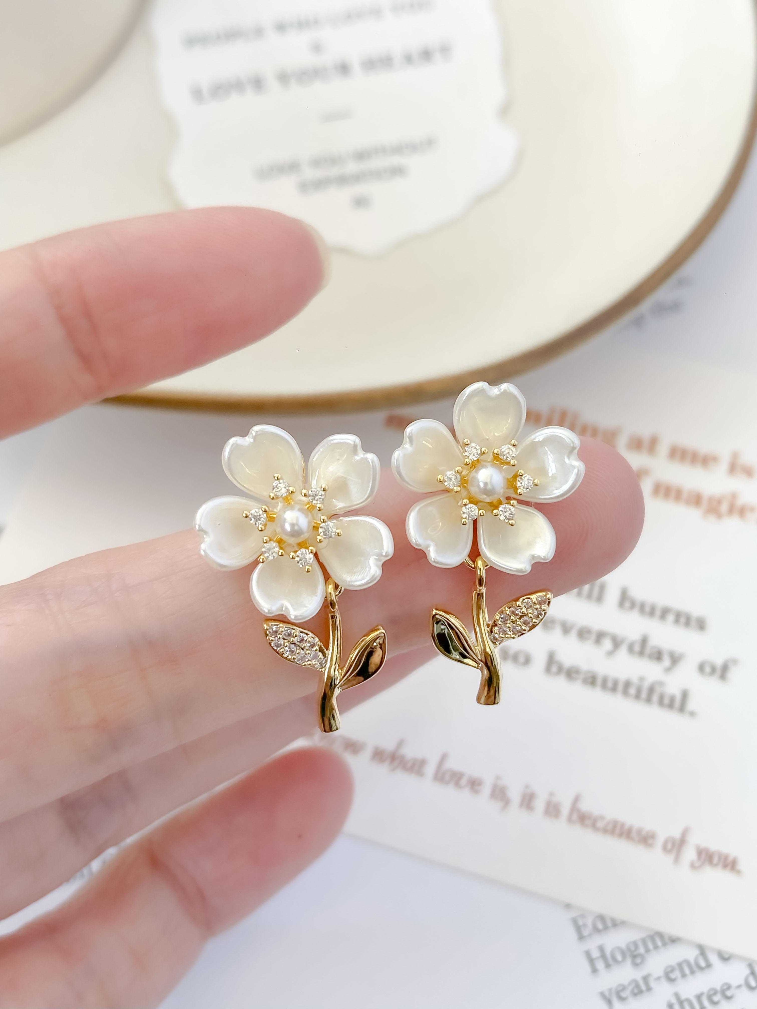 山白花｜whitewild bloom．耳環