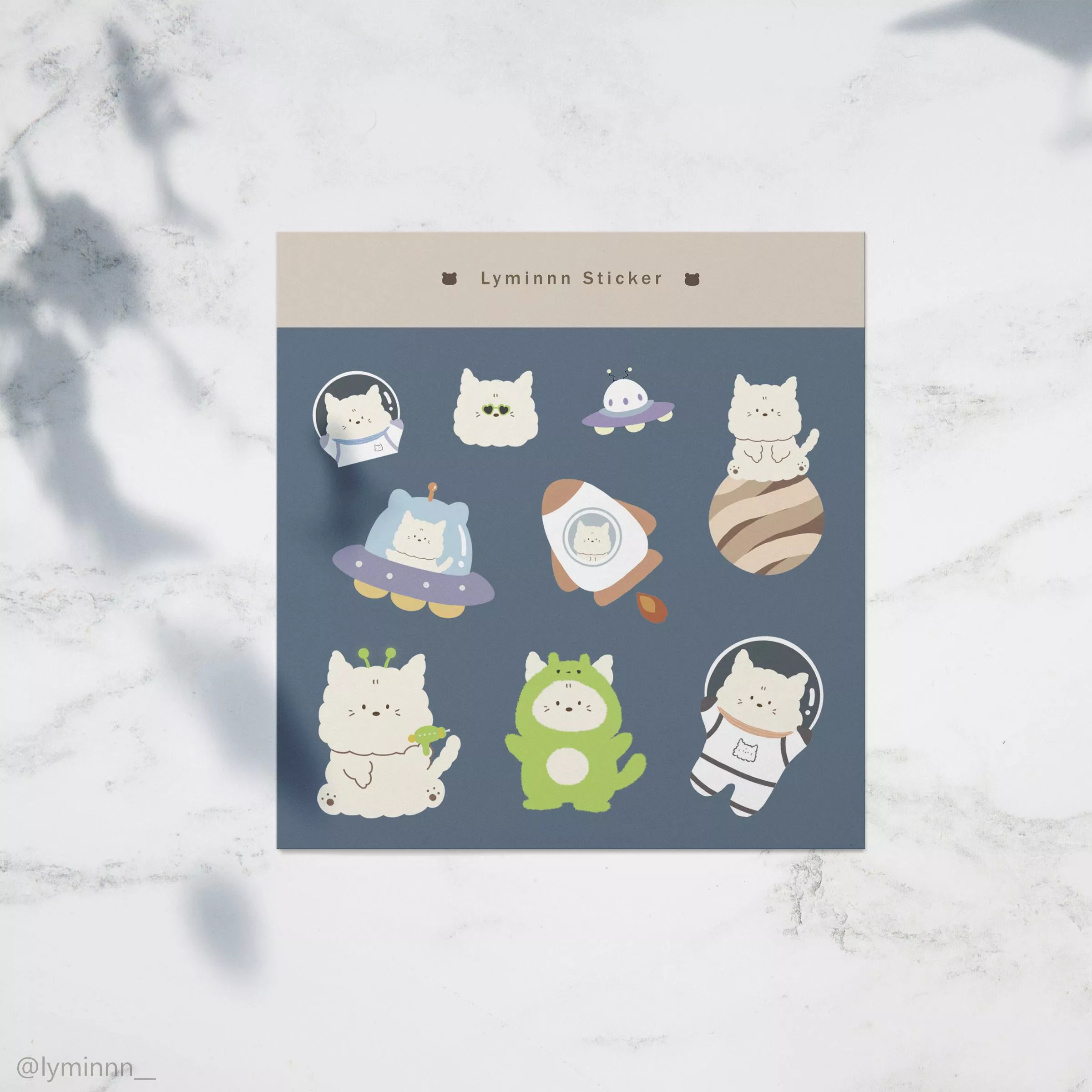 哩咪lyminnn - pvc 系列貼紙 ( 共三款 )