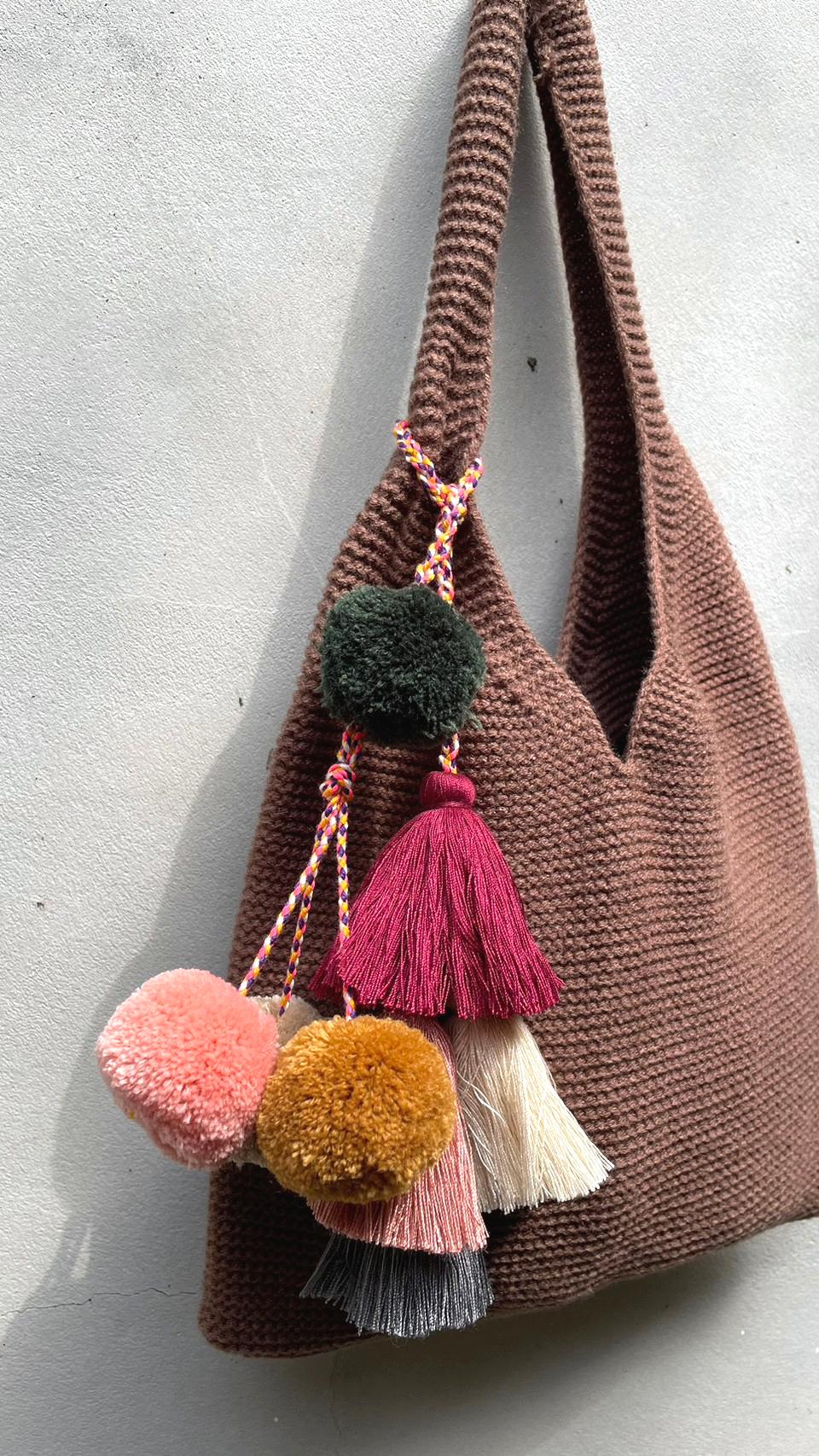 手編毛球流蘇 吊飾 包包/居家裝飾 Hand-woven Pom Pom Tassel