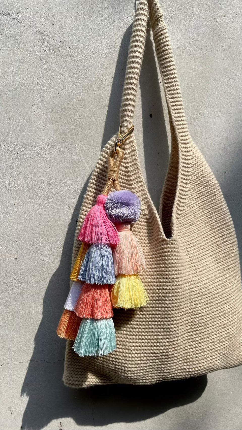 手編流蘇吊飾 包包裝飾 Hand-woven Pom Pom Tassel