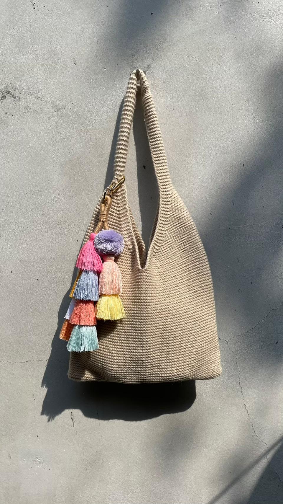 手編流蘇吊飾 包包裝飾 Hand-woven Pom Pom Tassel