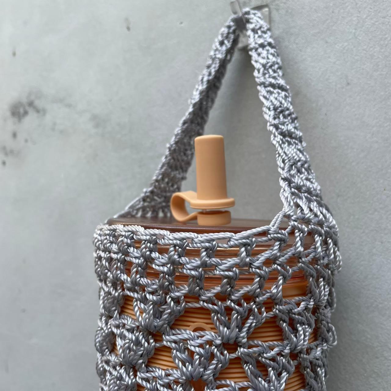 手鉤飲料提袋 防水飲料袋 夏天必備 Knit Design Bottle Bag