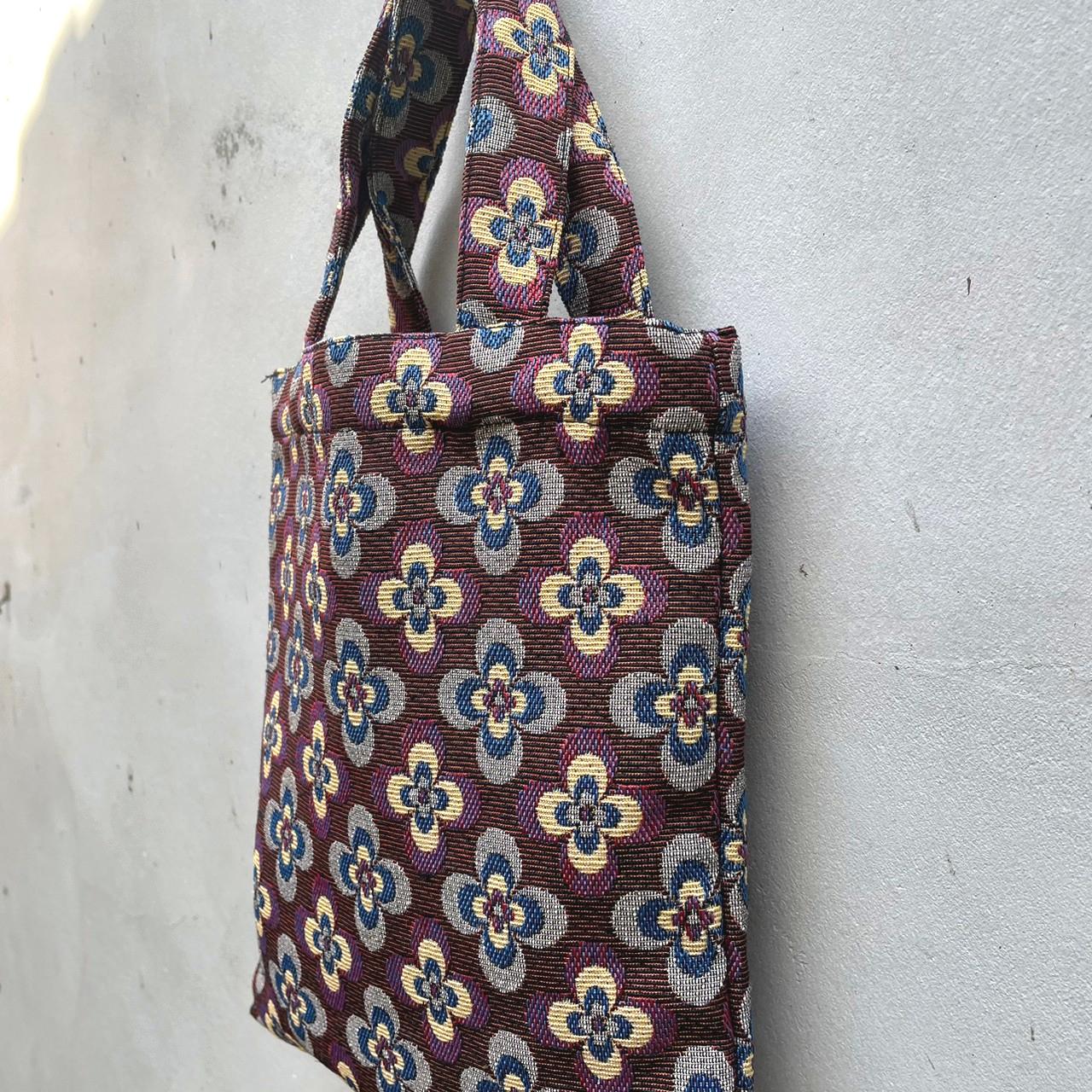 日式花布手提布袋 輕便/  Floral Design Bag