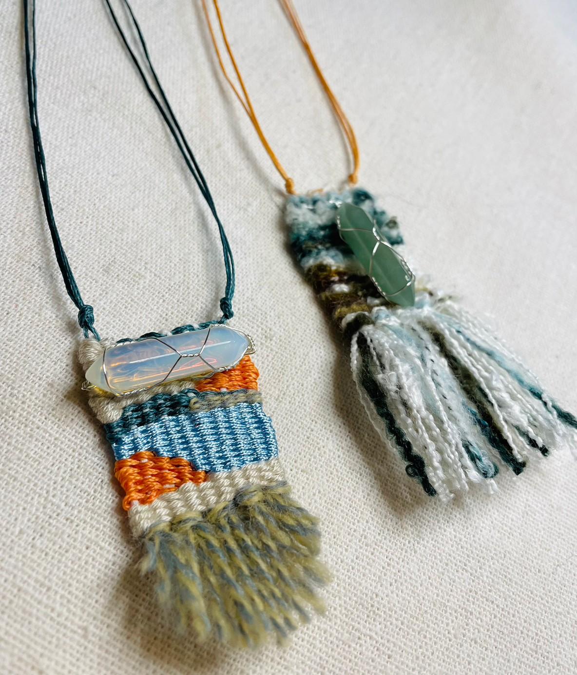 實體 | 生命水晶頸飾 梭織體驗 | Fabric Necklace Weaving