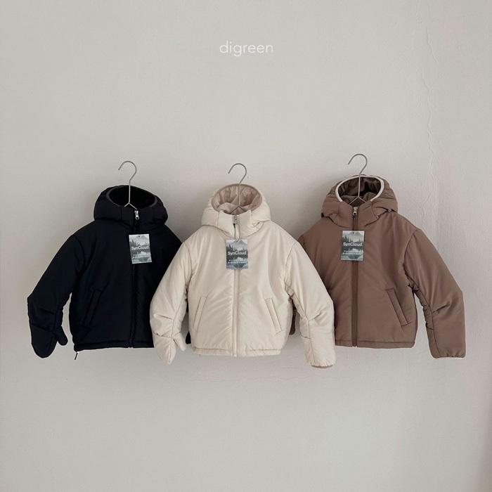 【90-130】 DIGREEN 冬季商品 羽絨外套+羊羔毛背心