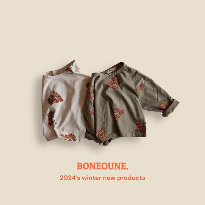 【90-160】韓國童裝 BONEOUNE 冬季商品 MY BONE 上衣