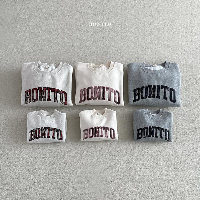 【80-120 親子款】韓國童裝 BONITO 冬季商品 BONITO LOGO上衣