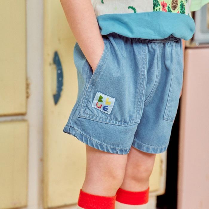 【80-133】韓國童裝 夏季商品 1STBLUE 牛仔短褲