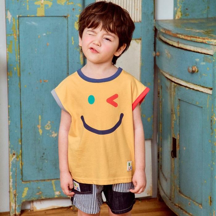 【80-133】韓國童裝 夏季商品 1STBLUE 笑臉背心