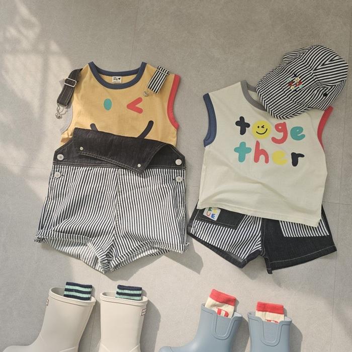 【80-133】韓國童裝 夏季商品 1STBLUE 笑臉背心