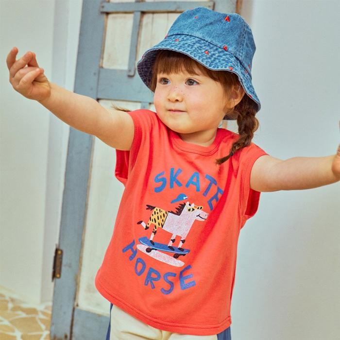 【80-133】韓國童裝 夏季商品 1STBLUE SKATE HORSE 背心