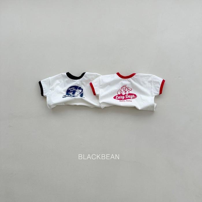 【80-120】韓國童裝 BLACKBEAN 夏季商品 lazy day滾邊上衣