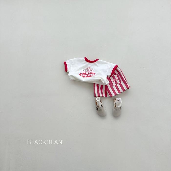 【80-120】韓國童裝 BLACKBEAN 夏季商品 lazy day滾邊上衣