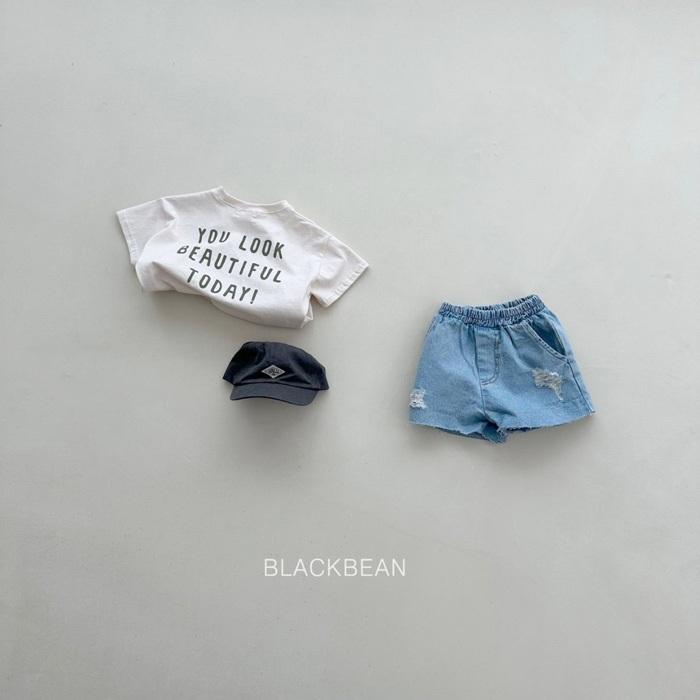 【80-120】韓國童裝 BLACKBEAN 夏季商品 抓破牛仔褲