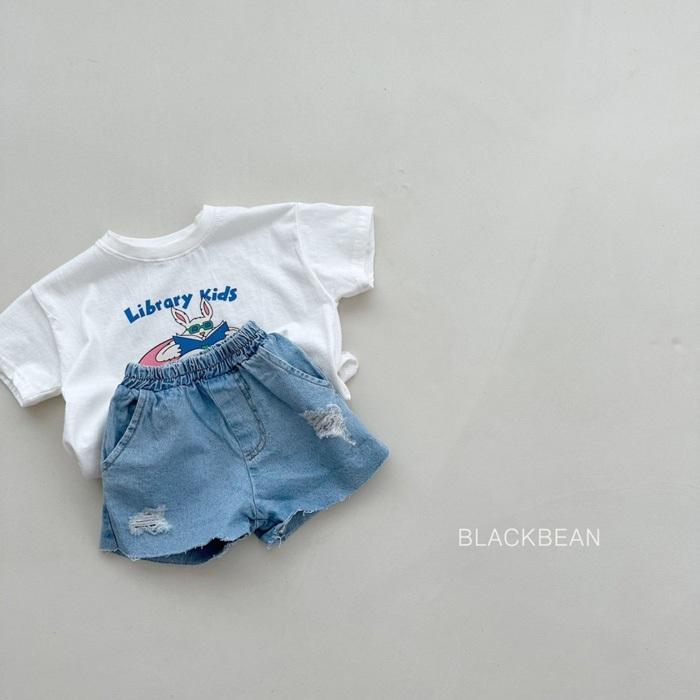 【80-120】韓國童裝 BLACKBEAN 夏季商品 抓破牛仔褲