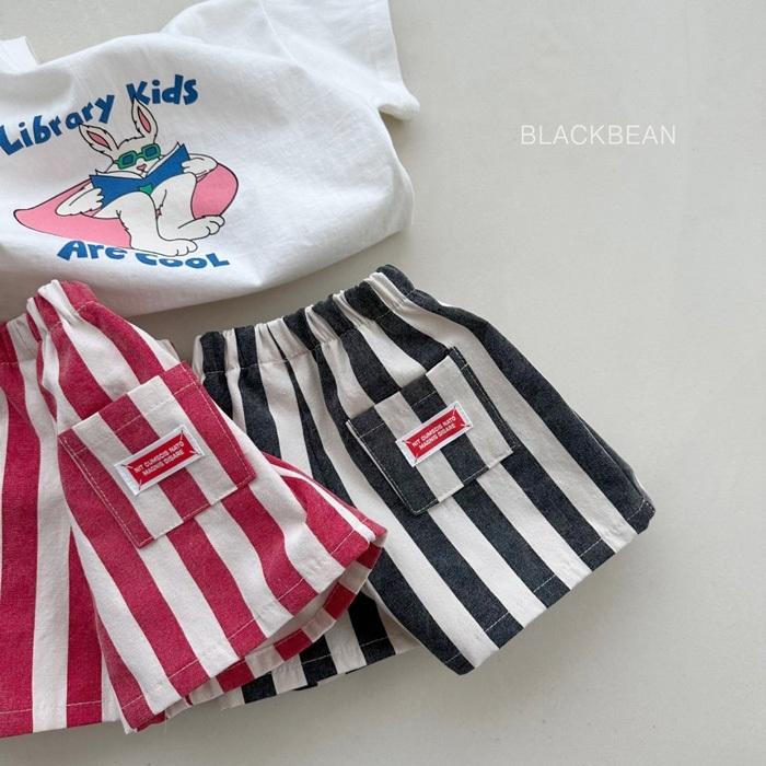 【80-120】韓國童裝 BLACKBEAN 夏季商品 條紋短褲