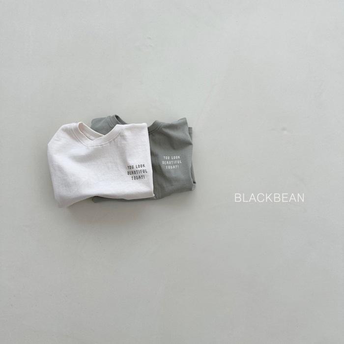【80-120】韓國童裝 BLACKBEAN 夏季商品 英文標語上衣