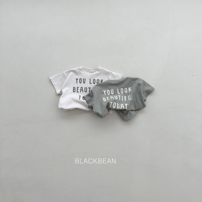 【80-120】韓國童裝 BLACKBEAN 夏季商品 英文標語上衣