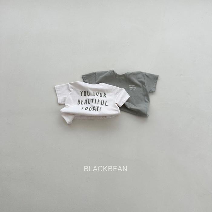 【80-120】韓國童裝 BLACKBEAN 夏季商品 英文標語上衣