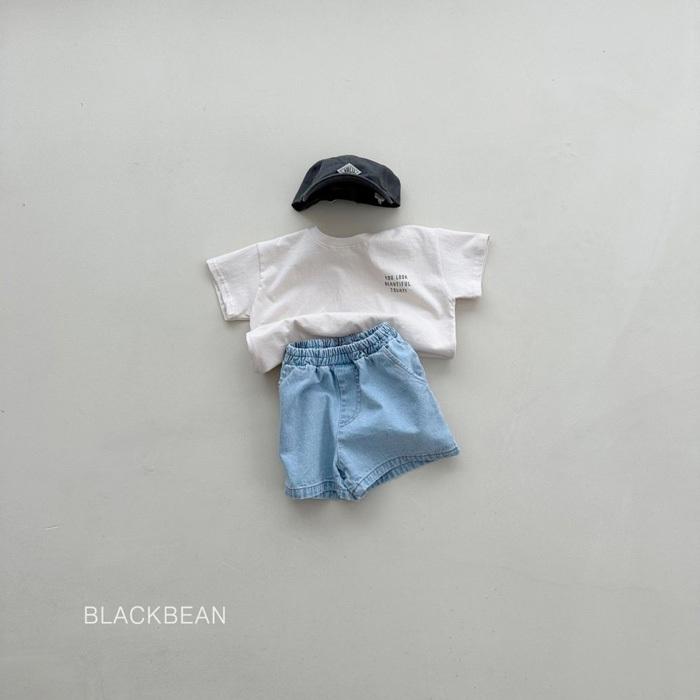 【80-120】韓國童裝 BLACKBEAN 夏季商品 英文標語上衣