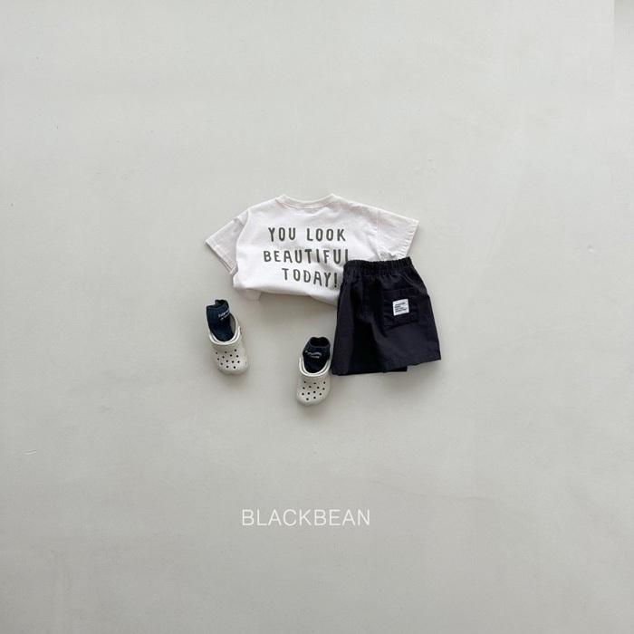 【80-120】韓國童裝 BLACKBEAN 夏季商品 英文標語上衣