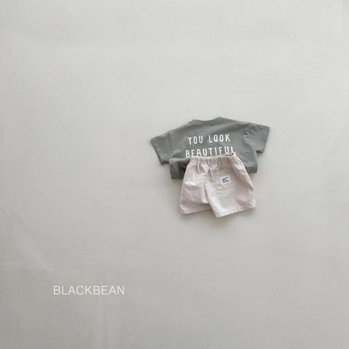 【80-120】韓國童裝 BLACKBEAN 夏季商品 英文標語上衣