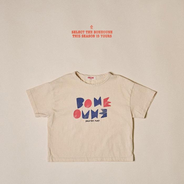 【90-155】韓國童裝 BONEOUNE 夏季商品 BONE方塊上衣