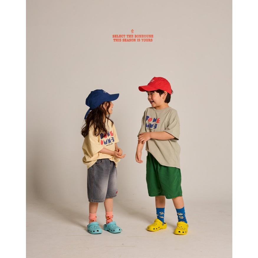 【90-155】韓國童裝 BONEOUNE 夏季商品 BONE方塊上衣