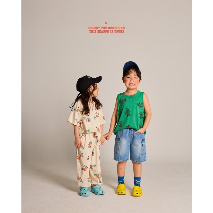 【90-155】韓國童裝 BONEOUNE 夏季商品 鬱金香上衣