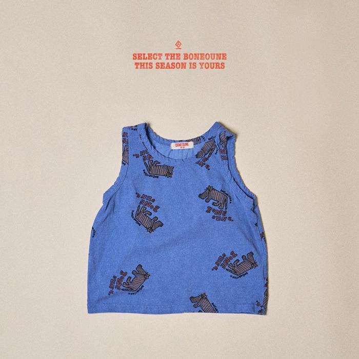 【90-155】韓國童裝 BONEOUNE 夏季商品 滿版豹背心
