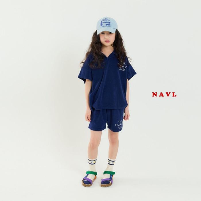 【90-155】韓國童裝 NAVI 夏季商品 英文小標短褲