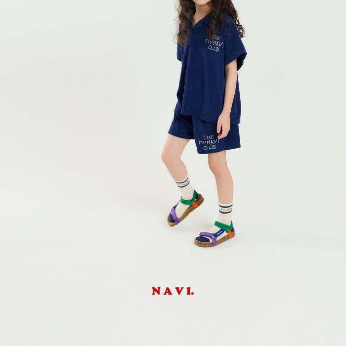 【90-155】韓國童裝 NAVI 夏季商品 英文小標短褲