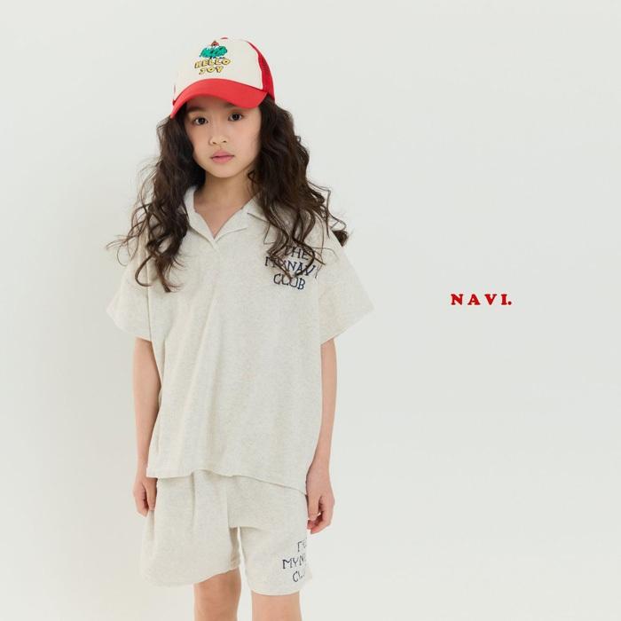 【90-155】韓國童裝 NAVI 夏季商品 英文小標短褲