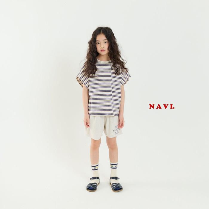 【90-155】韓國童裝 NAVI 夏季商品 英文小標短褲