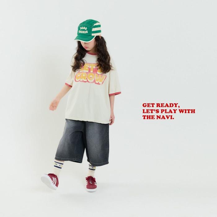 【90-155】韓國童裝 NAVI 夏季商品 LET'S GROW 滾邊上衣